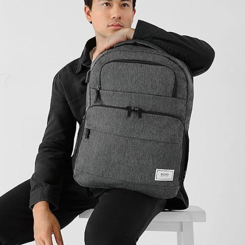 Solo New York Unisex's Re:Discover Laptop Backpack, Grey, Fits up to 15.6"