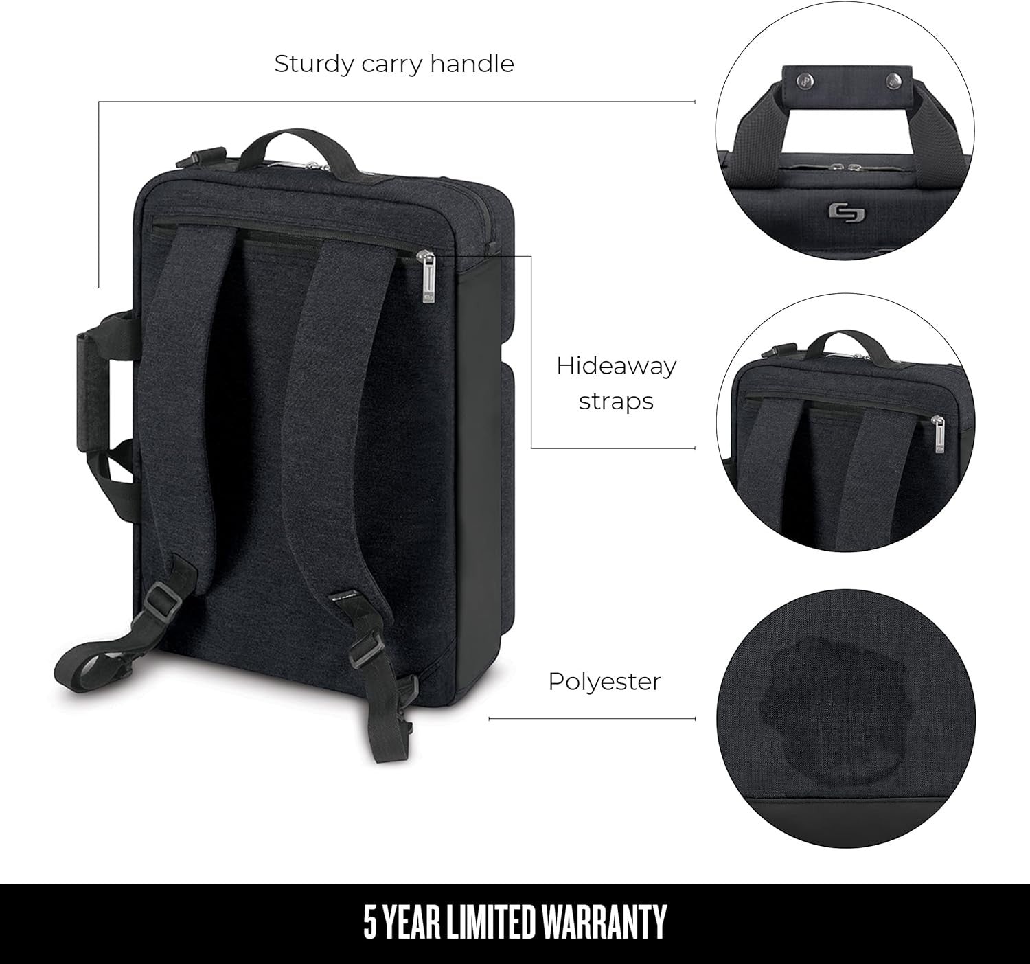 Solo New York Unisex Altitude Durable Laptop Backpack