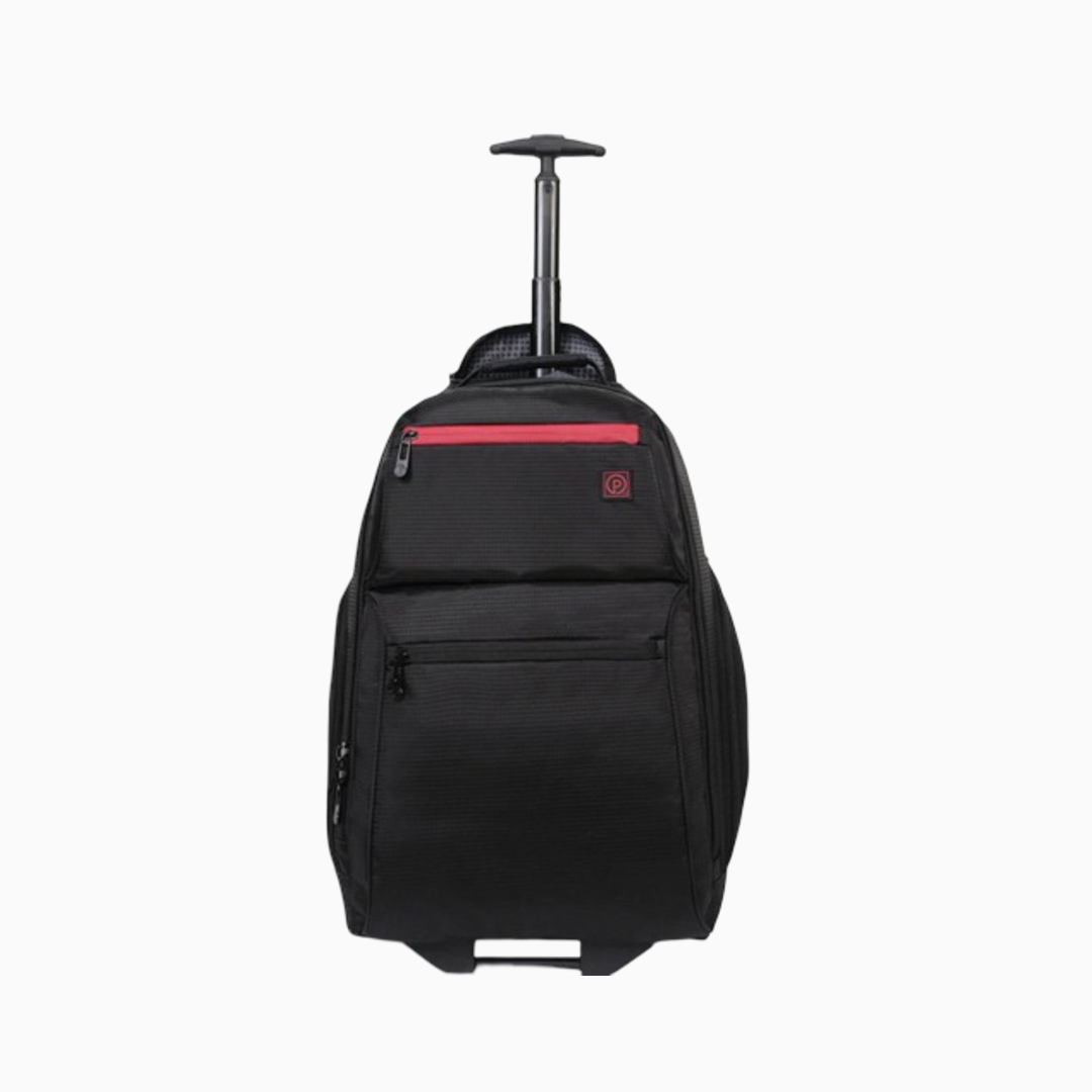 Protege 22" Black Rolling Backpack with Telescopic Handle