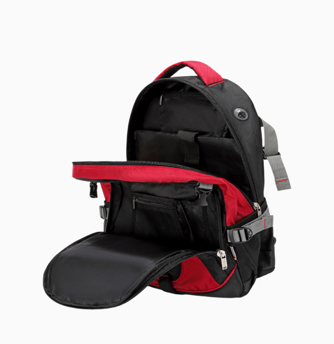 Power Laptop Backpack Rucksack School College Work Travel Bag - Multicolour