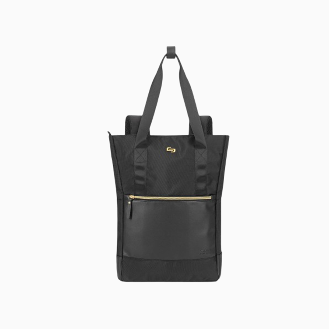 Solo Parker Hybrid 15.6 Inch Laptop Backpack Tote, Black – Baggage Factory