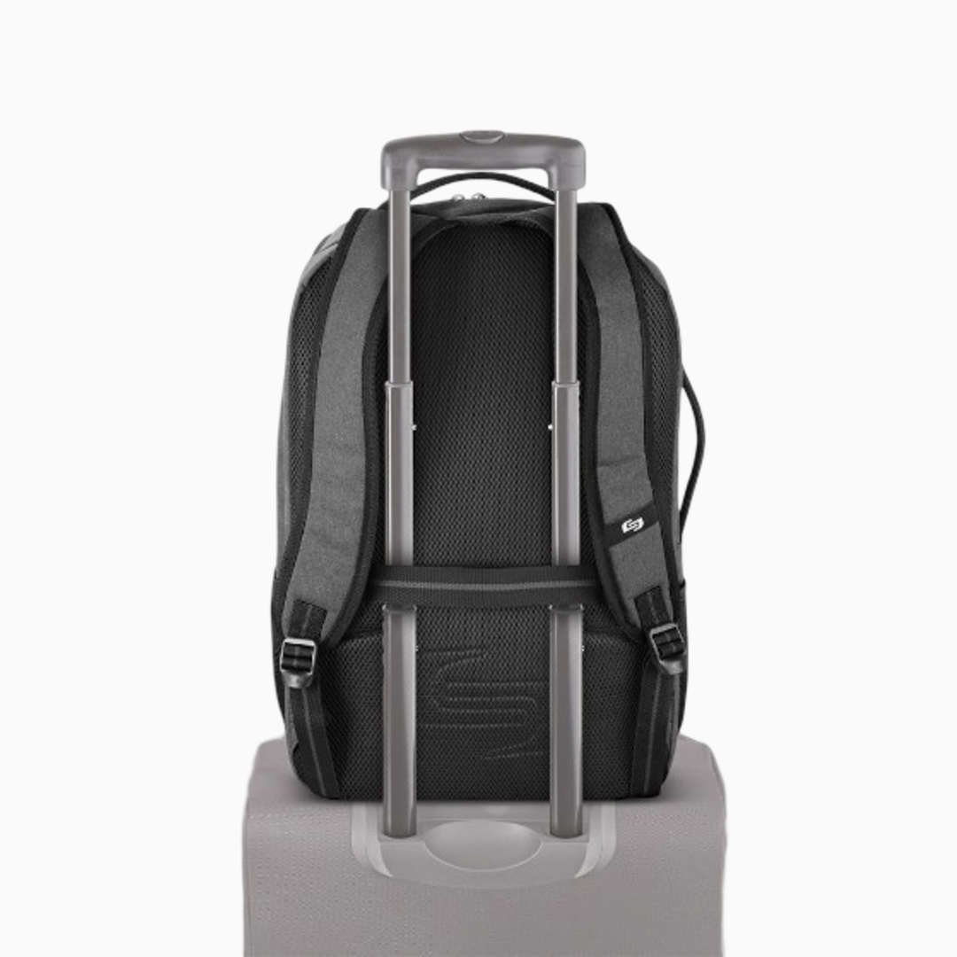 Solo Grand Travel Backpack 17.3", Grey, One Size, Grand Travel Tsa Backpack