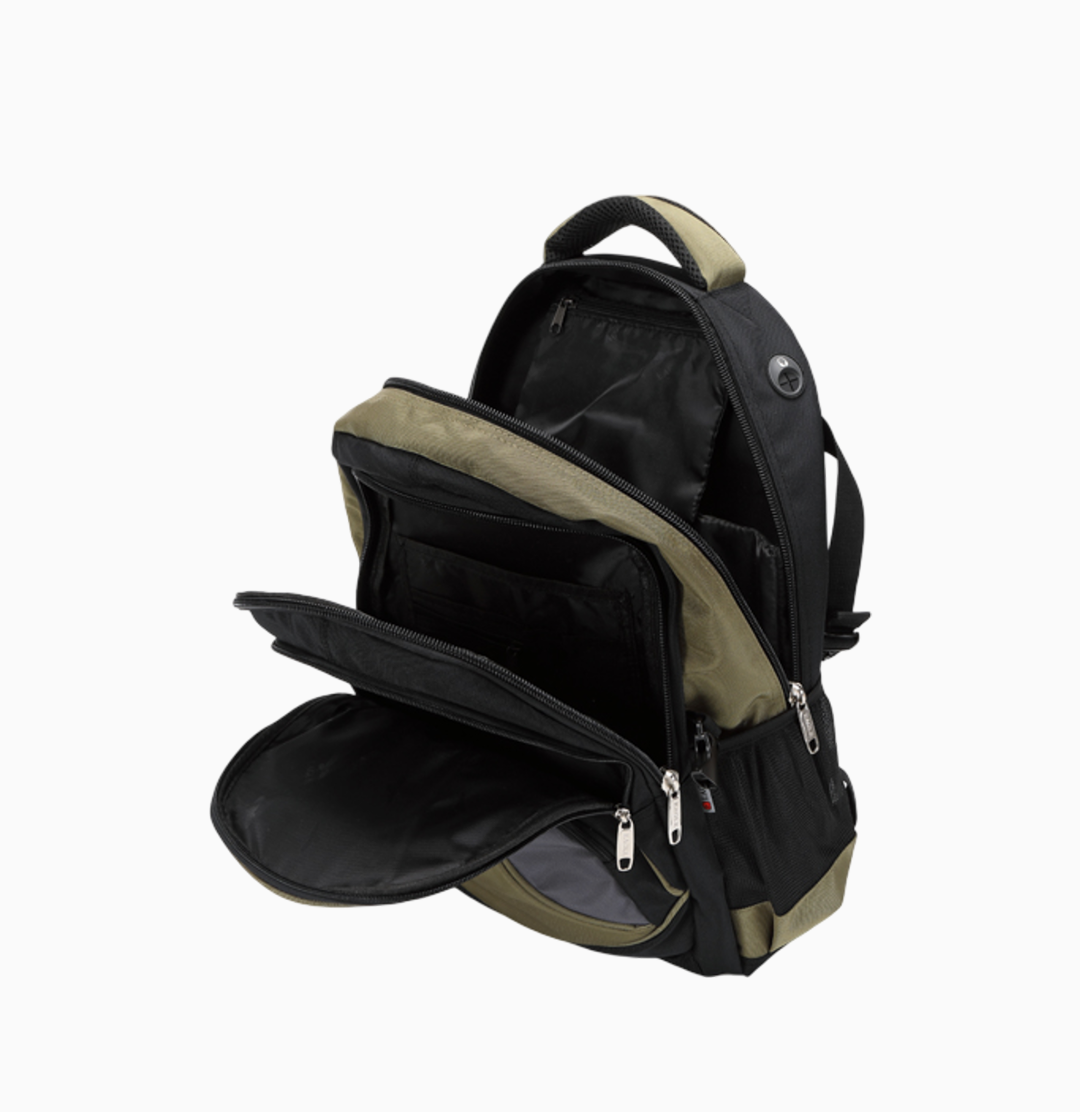 Power Laptop Backpack Rucksack School College Work Travel Bag - 47.5cm (Multicolour)