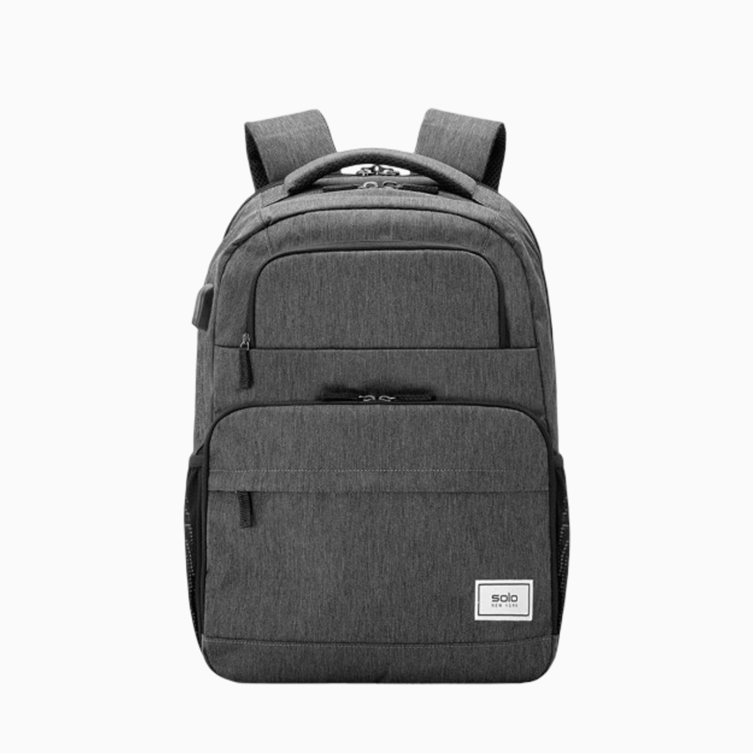 Solo New York Unisex's Re:Discover Laptop Backpack, Grey, Fits up to 15.6"