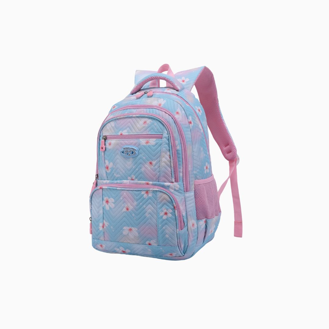 Pastel Floral Quilted Backpack
