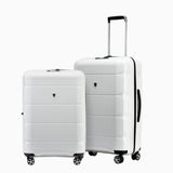 Richland Fashion Hand Luggage Lightweight PP Expandable Hard Shell Trolley Travel Suitcase with 4 Wheels Cabin Carry-on Suitcase - 20 Inch