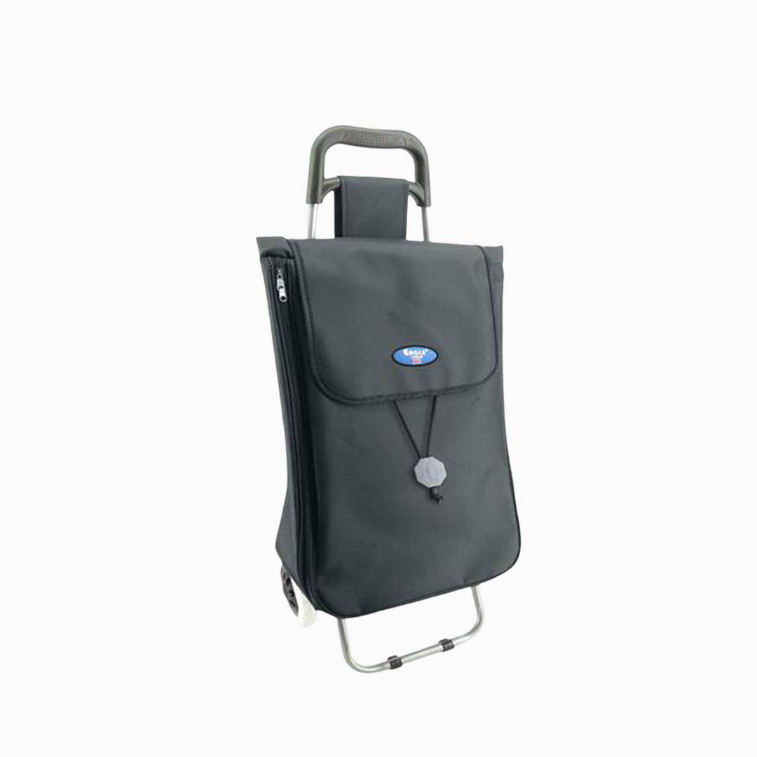 Eagle London 2 Wheel Plain Microfiber Shopping Trolley