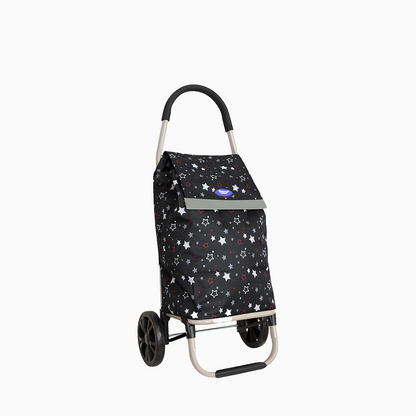 Eagle London Multicoloured Stars Print Lightweight 2 Wheel Shopping Trolley