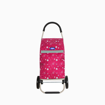 Eagle London Multicoloured Stars Print Lightweight 2 Wheel Shopping Trolley
