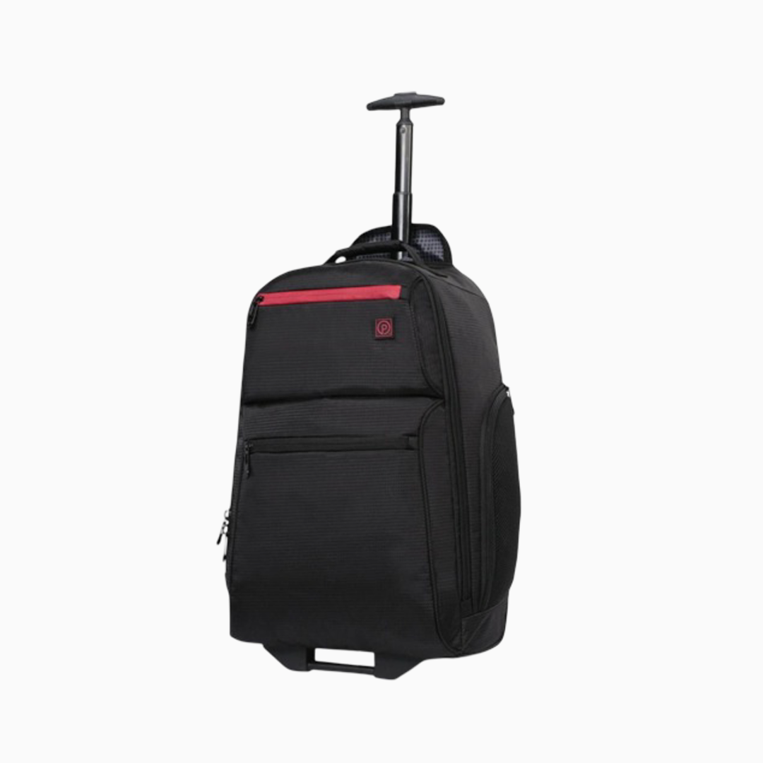 Protege 22" Black Rolling Backpack with Telescopic Handle