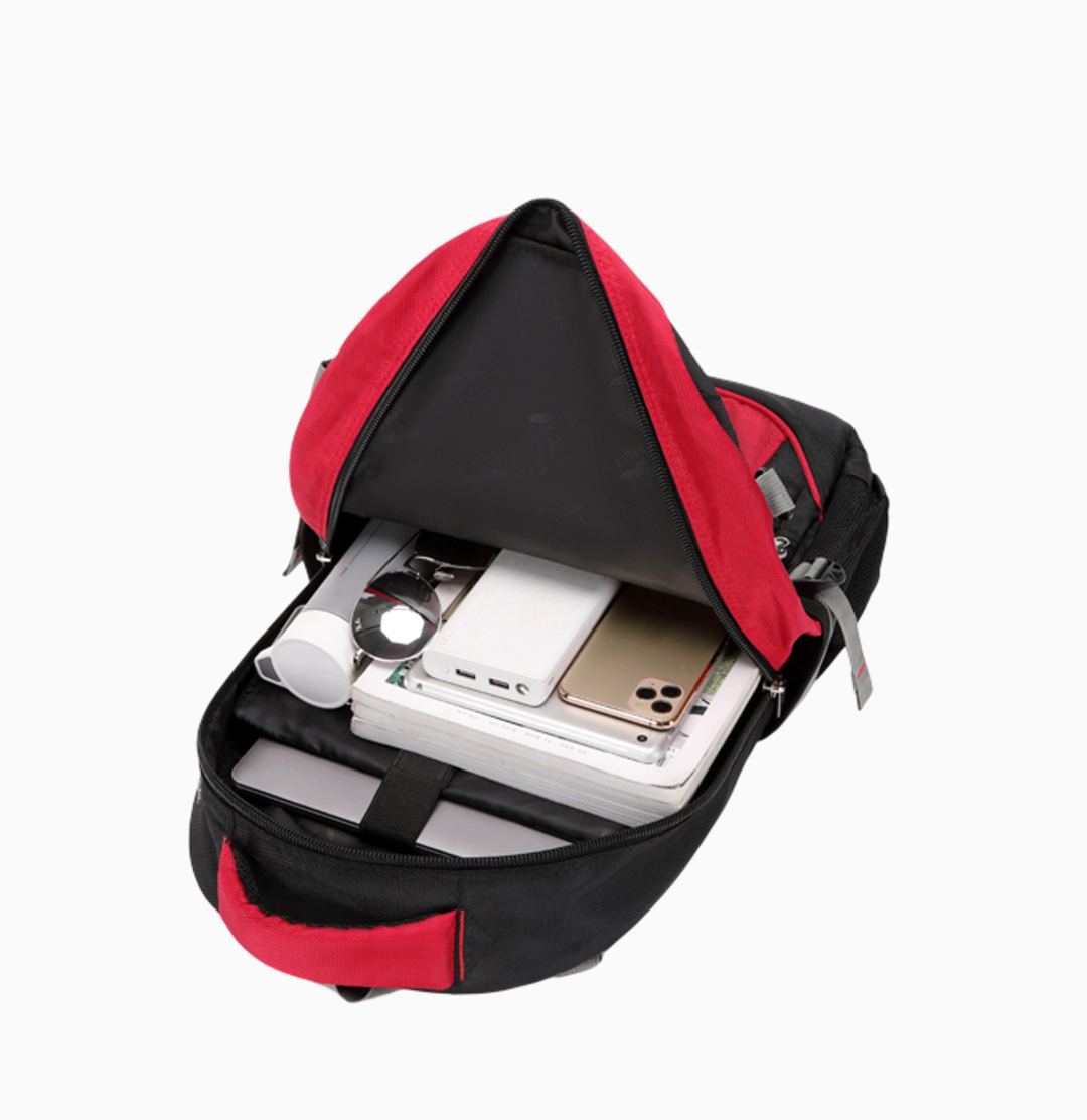 Power Laptop Backpack Rucksack School College Work Travel Bag - Multicolour