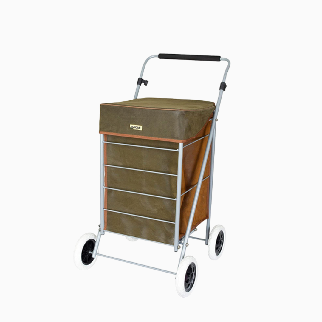 Eagle London Deluxe Two Tone Suede Shopping Trolley 47L