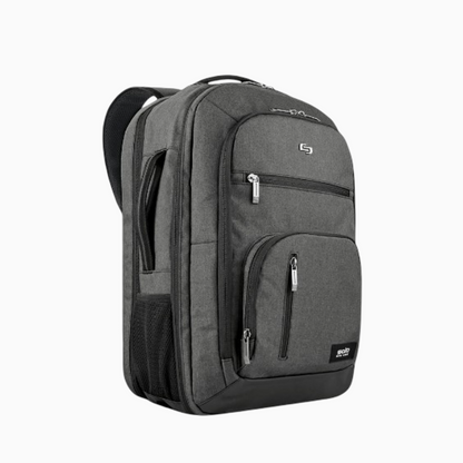 Solo Grand Travel Backpack 17.3", Grey, One Size, Grand Travel Tsa Backpack