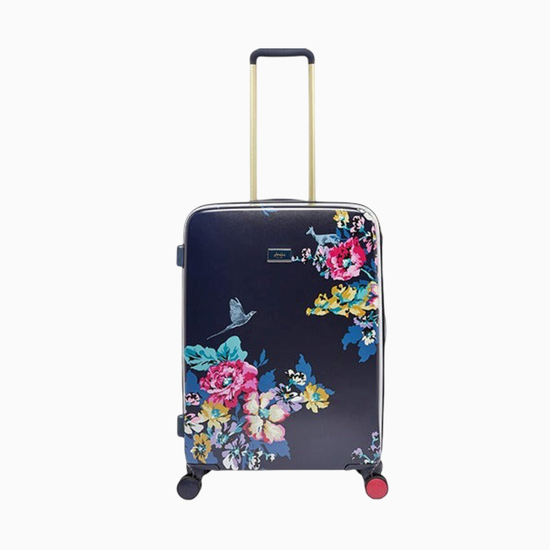 Joules Cambridge 4-Wheel Hard Shell Suitcase - Navy Floral