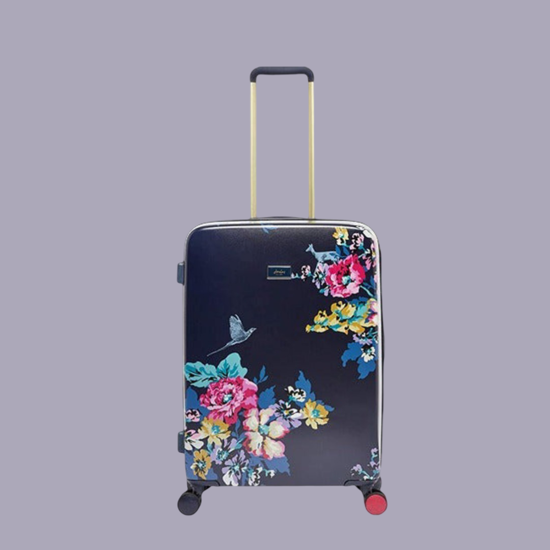Joules Cambridge 4-Wheel Hard Shell Suitcase - Navy Floral