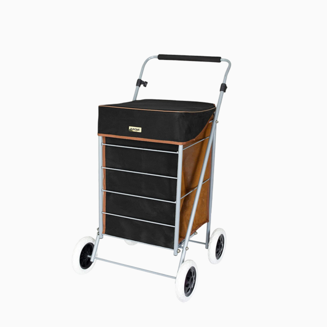 Eagle London Deluxe Two Tone Suede Shopping Trolley 47L