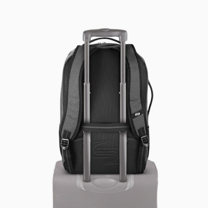 Solo Grand Travel Backpack 17.3", Grey, One Size, Grand Travel Tsa Backpack