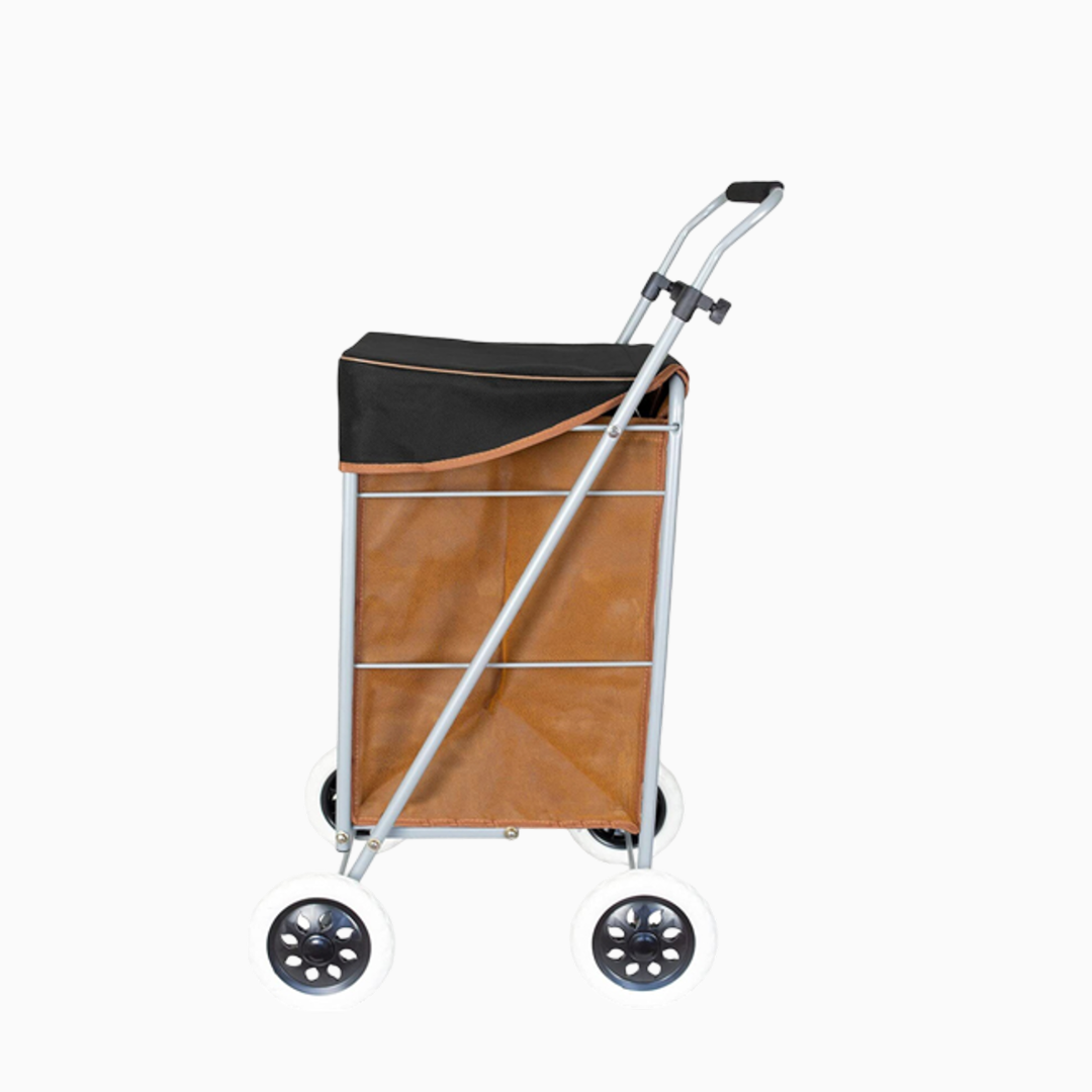 Eagle London Deluxe Two Tone Suede Shopping Trolley 47L