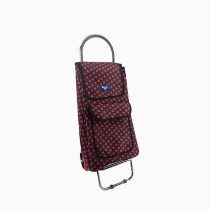 Eagle London 2 Wheel Folding Shopping Trolley - Stars & Polka Dots