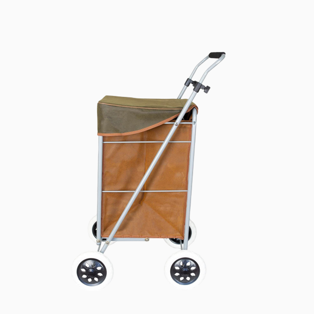 Eagle London Deluxe Two Tone Suede Shopping Trolley 47L