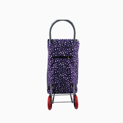 Eagle London 2 Wheel Folding Shopping Trolley - Stars & Polka Dots