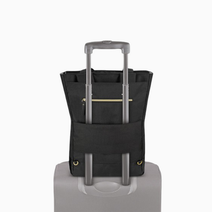 Solo Parker Hybrid 15.6 Inch Laptop Backpack Tote, Black