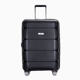 Richland Fashion Hand Luggage Lightweight PP Expandable Hard Shell Trolley Travel Suitcase with 4 Wheels Cabin Carry-on Suitcase - 20 Inch