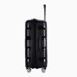 Richland Fashion Hand Luggage Lightweight PP Expandable Hard Shell Trolley Travel Suitcase with 4 Wheels Cabin Carry-on Suitcase - 20 Inch