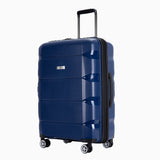 Richland Fashion Hand Luggage Lightweight PP Expandable Hard Shell Trolley Travel Suitcase with 4 Wheels Cabin Carry-on Suitcase - 20 Inch
