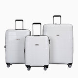 Richland Fashion Hand Luggage Lightweight PP Expandable Hard Shell Trolley Travel Suitcase with 4 Wheels Cabin Carry-on Suitcase - 20 Inch
