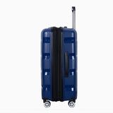 Richland Fashion Hand Luggage Lightweight PP Expandable Hard Shell Trolley Travel Suitcase with 4 Wheels Cabin Carry-on Suitcase - 20 Inch