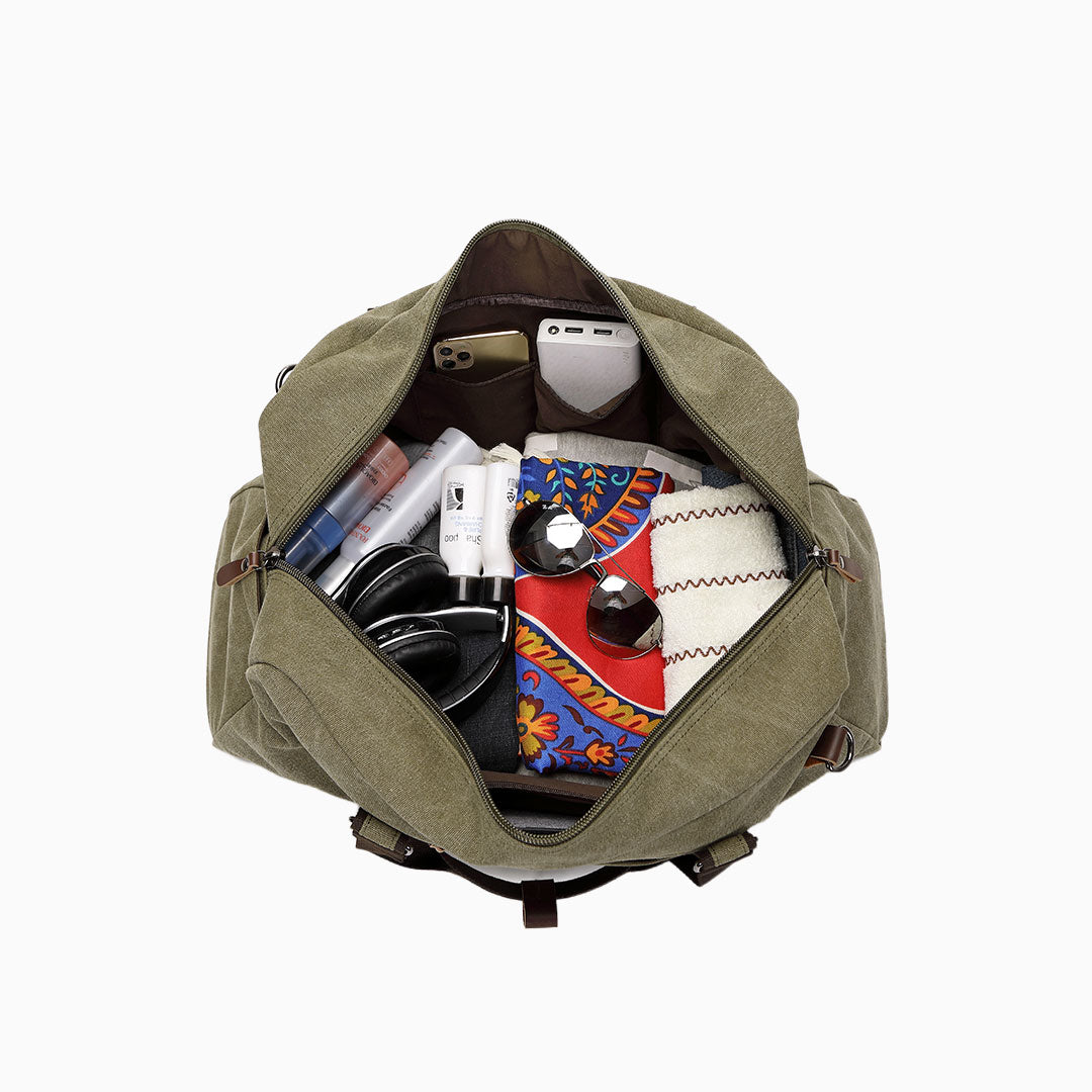 Eagle EA-CA340 Canvas Holdall Duffle Travel Bag - Medium