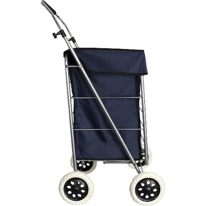 Eagle 4 Wheel Checkered Shopping Trolley Cart