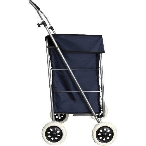 Eagle 4 Wheel Checkered Shopping Trolley Cart