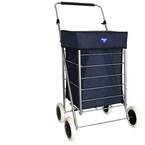 Eagle 4 Wheel Checkered Shopping Trolley Cart