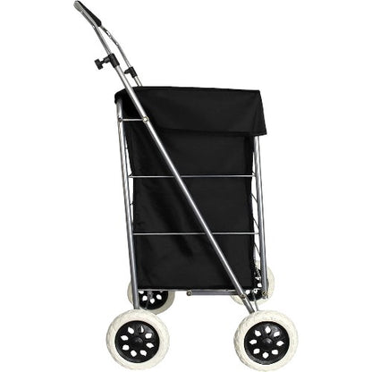 Eagle 4 Wheel Checkered Shopping Trolley Cart