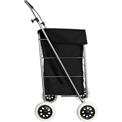 Eagle 4 Wheel Checkered Shopping Trolley Cart
