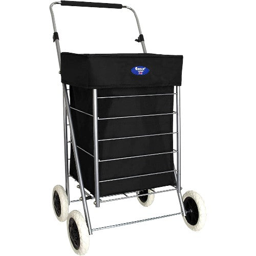 Eagle 4 Wheel Checkered Shopping Trolley Cart