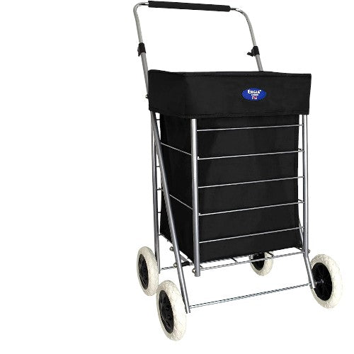 Eagle 4 Wheel Checkered Shopping Trolley Cart
