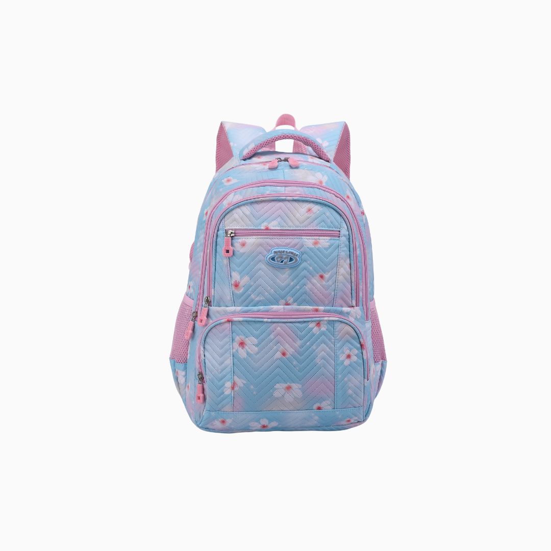 Pastel Floral Quilted  Backpack