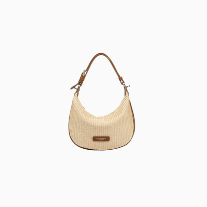Peter James Straw Hobo Bag