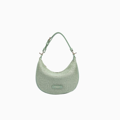 Peter James Straw Hobo Bag