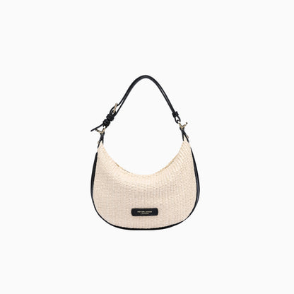 Peter James Straw Hobo Bag
