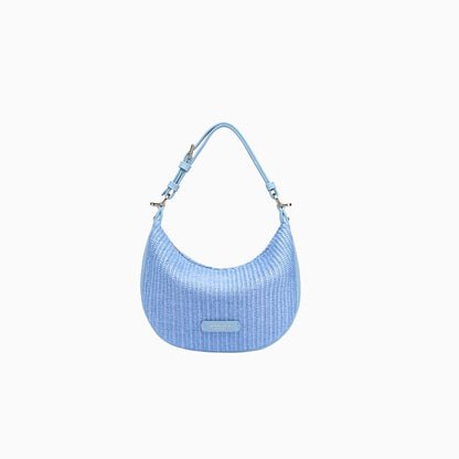 Peter James Straw Hobo Bag