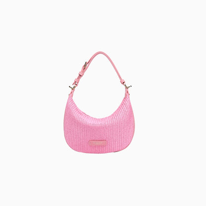 Peter James Straw Hobo Bag