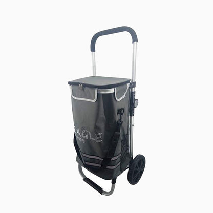Eagle London Shopping Trolley, Folding Handle Trolley with Durable Bag and Foldable Design