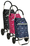 Eagle London Multicoloured Stars Print Lightweight 2 Wheel Shopping Trolley
