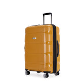 Richland Fashion Hand Luggage Lightweight PP Hard Shell Trolley Expandable Travel Suitcase with 4 Wheels - Large 28"